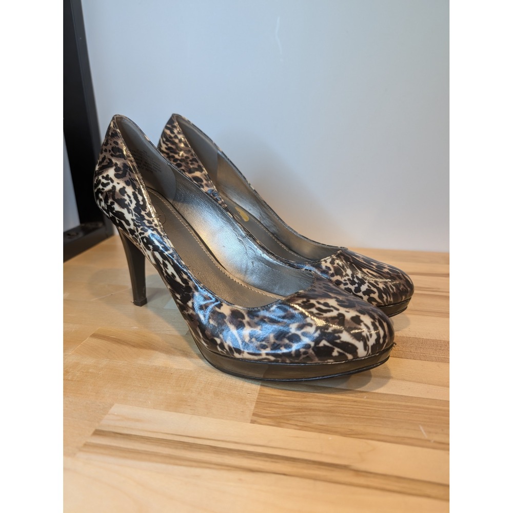 Circa Leopard Print Heels‎ Platform Stiletto Pumps Animal Print Shoes size 8